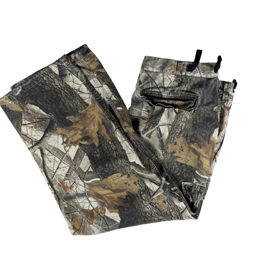 Outfitter Ridge Camo Cargo Pants Mens XL Cotton Blend Hunting Outdoor Streetwear
